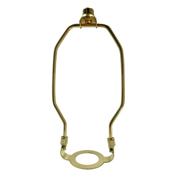 SLIP UNO Adapter Converts your 10" high Lampshade to fit on SLIP UNO Lamp Base (1 7/16" opening) - 7"h in Polished Brass