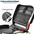 thumbnail image 6 of 3 Ring Zipper Binder with Shoulder Strap Waterproof Trapper Keeper 2 Inch D-Ring 500 Sheets Capacity Fall Leaf and Dots, 6 of 7