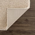 thumbnail image 5 of Hauteloom Heavenly Solid Shag Area Rug for Living Room Bedroom - High Pile Fluffy Carpet - Soft Shaggy Cozy Plush Rug - Light Brown, Dark Beige - 6'7" x 9', 5 of 12