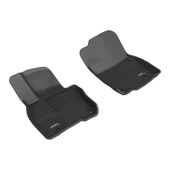 3D MAXpider Kagu Floor Mat (Black) Compatible with Mazda CX-90 2024-2025 7 SEAT - Front Row