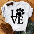 thumbnail image 2 of CEHVOM Women Printed Plus Size O-Neck T-Shirts Cat Print Short Sleeve Graphic Tee Tops, 2 of 4