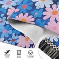 thumbnail image 6 of Yayeee Runner Rug for Bedroom 2'x6' Machine Washable Hallway Non Slip Mat, Blue Daisy, 6 of 8