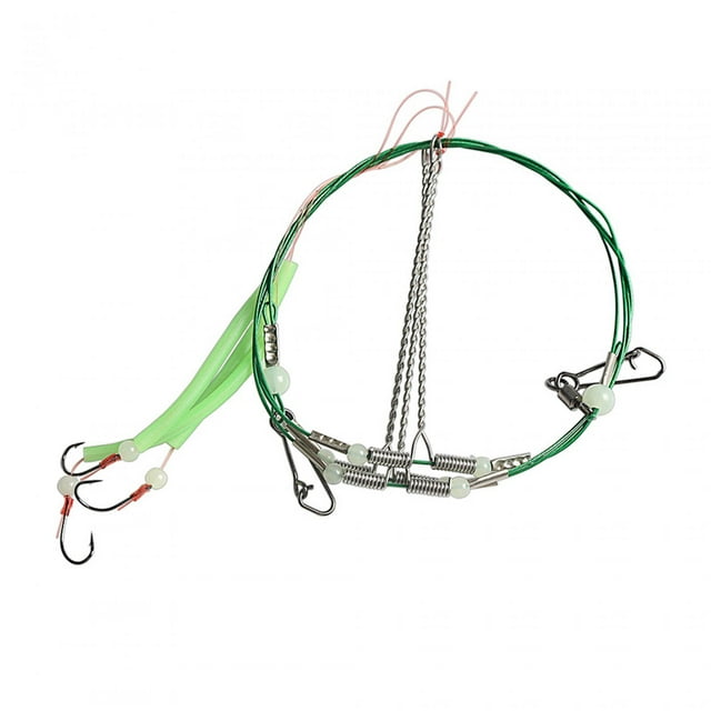 Fishing Leaders with Hooks Fishing Wire Leader Hook Rigs Fishing Bottom Rigs Hook 20mmx9mm