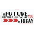 thumbnail image 5 of Future Depends on You Motivational Wall Sticker Decals Vinyl Lettering Art Home Decor Quote 33x11-Inch Black/Red, 5 of 5