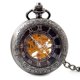 thumbnail image 2 of Reloj de bolsillo mecánico con tapa de cristal transparente, reloj de bolsillo mecánico unisex, reloj de cadena mecánico de ocio, 2 of 6