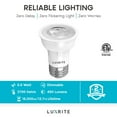 thumbnail image 2 of Luxrite PAR16 LED Dimmable Spot Light Bulb, 5.5W (50W Equivalent) 2700K Warm White, 450 Lumens, E26, 6 Pack, 2 of 6