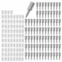 84 PCS Self-Tapping Screws Cabinet Laminate Support Shelf Pins for Shelves Wooden Kitchen Cabinets Bookcases Wardrobes
