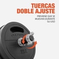 thumbnail image 4 of Set de Mancuernas Ajustables Altera 15 kg con Barra Recta y Discos Intercambiables, 4 of 8