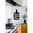 thumbnail image 2 of Live Love Bake - Beautiful Solid Steel Home Decor Decorative Accent Metal Art Sign, 2 of 3