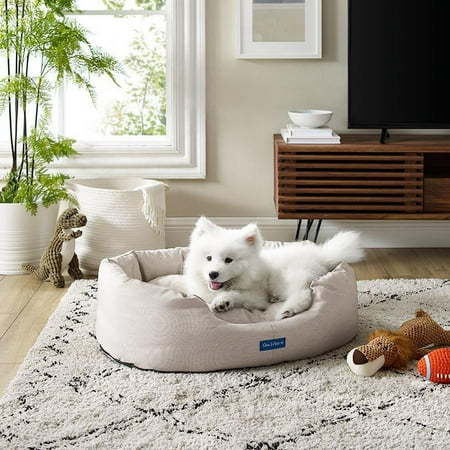 UPC: 0850018680356 | Missy® water resistant Small Beige Round Dog Bed