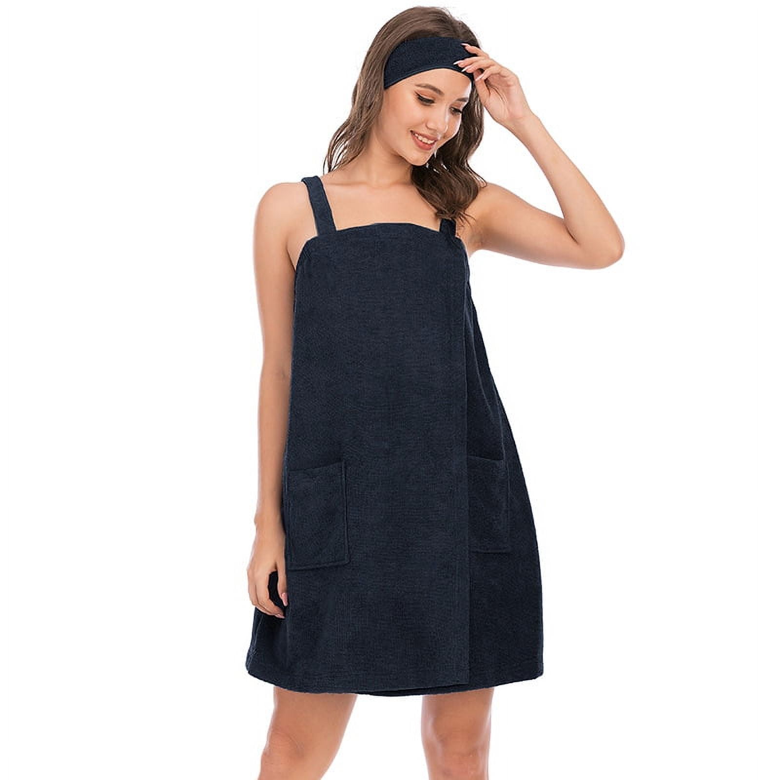 Eternatastic Womens Bath Shower Wrap Body Towel Wraps Spa Gym Pool Travel Bath Towels with Pockets