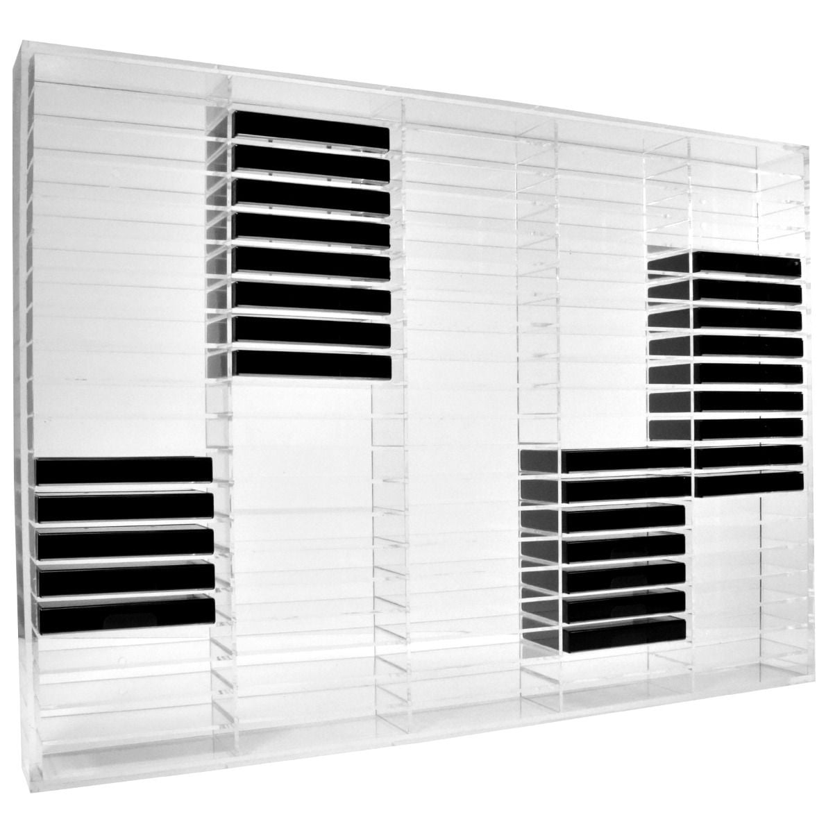 Kingdom 100 Capacity Clear Acrylic Cassette Rack Storage Rack