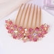 thumbnail image 1 of Accesorio para el cabello con peine de diamantes estilo étnico retro completo Peineta de pelo de siete dientes de cristal Tocado de estilo antiguo con incrustaciones de diamantes recogido para boda, 1 of 5