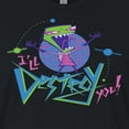 thumbnail image 3 of Invader ZIM - ZIM Screaming I'll Destroy You - Retro Style - Juniors Cropped Cotton Blend T-Shirt, 3 of 5