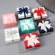 thumbnail image 4 of Caja de regalo cuadrada con lazo de cinta para dama de honor, boda, cumpleaños, regalo con tapa, embalaje portátil para joyas., 4 of 8