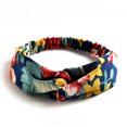 thumbnail image 5 of Moda mujeres niñas verano Bohemia bandas para el cabello diademas estampadas Vintage turbante cruzado vendaje Bandanas diademas accesorios para el cabello, 5 of 5