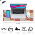 thumbnail image 5 of Long Mouse Pads for Desk,Pioneer Flower Floral Print Pattern Desk Mats on Top Of Desks, Desk Mouse Pad Extra Large with 3mm Non-Slip Base and Stitched Edge for Gaming,Office,Work,Home 31.5"x11.8", 5 of 6