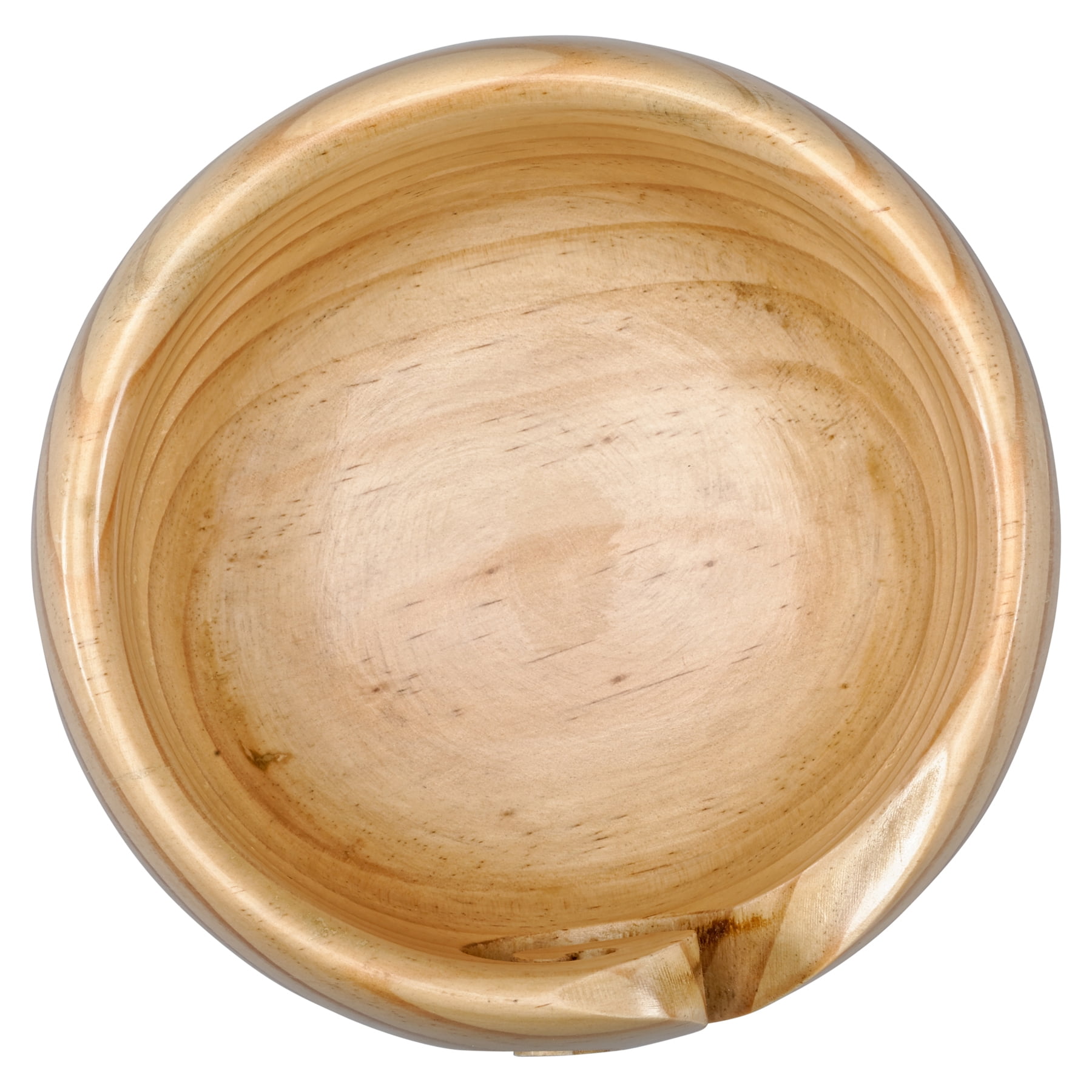 Light & Dark Pinewood Yarn Bowl By Loops & Threads