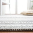 thumbnail image 4 of SAFAVIEH Montauk Ben Striped Cotton Area Rug, Grey/Ivory, 4' x 6', 4 of 8