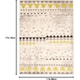 thumbnail image 3 of ECARPETGALLERY Modern Geometric Area Rug for Living Room Bedroom, Ivory Green Carpet, 3'11''x5'7'', 3 of 8