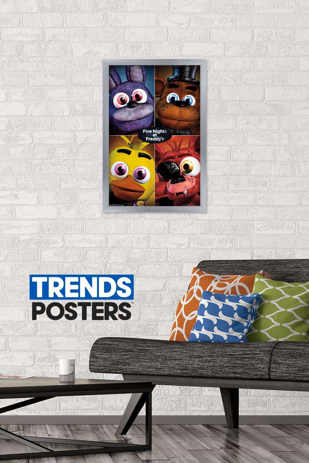 Five Nights at Freddy's - Quad Wall Poster, 14.725" x 22.375", Framed