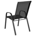 thumbnail image 6 of Afuera Living Black Outdoor Metal Frame Stack Chair (Set of 4), 6 of 12