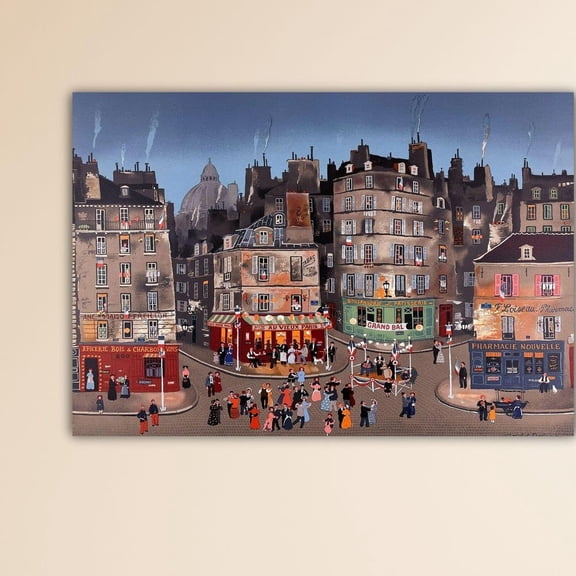 Michel Delacroix Le Grand Bal Michel Delacroix Poster Gift Living Room Wall Decor Modern Print Delacroix Painting Delacroix Wall Art UNFRAMED PAPER POSTER, Home Decor, Living Room Dercor