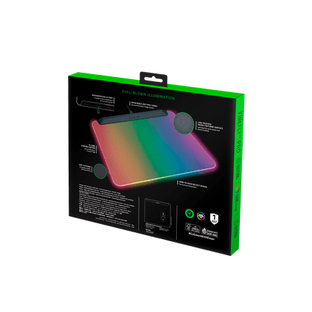 Razer - Firefly V2 Pro Micro-Textured Surface Gaming Mouse Pad with Chroma RGB Lighting - Black