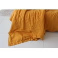 thumbnail image 3 of Pavish Export Linen 100% Pure Mustard Yellow Duvet Cover With 2 Pillow Case Closure Luxurious Cozy Comfy Soft Cover 120X120, 3 of 4