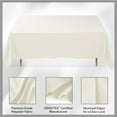 thumbnail image 6 of Lann's Linens 5 Pack 60 x 126 Inch Rectangular Tablecloth, Washable Polyester Fabric Table Cloth for Dining Tables, Restaurants, Weddings - Ivory, 6 of 8