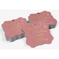 thumbnail image 4 of Inkdotpot Merry Christmas & Happy Text Bottle Tag Real Gold Foil Favor Bracket Shape Hang Tags Pack Of 100, 4 of 7