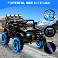 thumbnail image 2 of Bingirl 12V Electric Ride On Truck Car for Kids with Remote Control, Spring Suspension, LED Lights, Bluetooth, Music & Horn, 2 of 8
