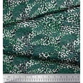 thumbnail image 2 of Soimoi Green polyester Crepe Fabric Leopard Animal Skin Fabric Prints By Yard 52 Inch Wide, 2 of 3