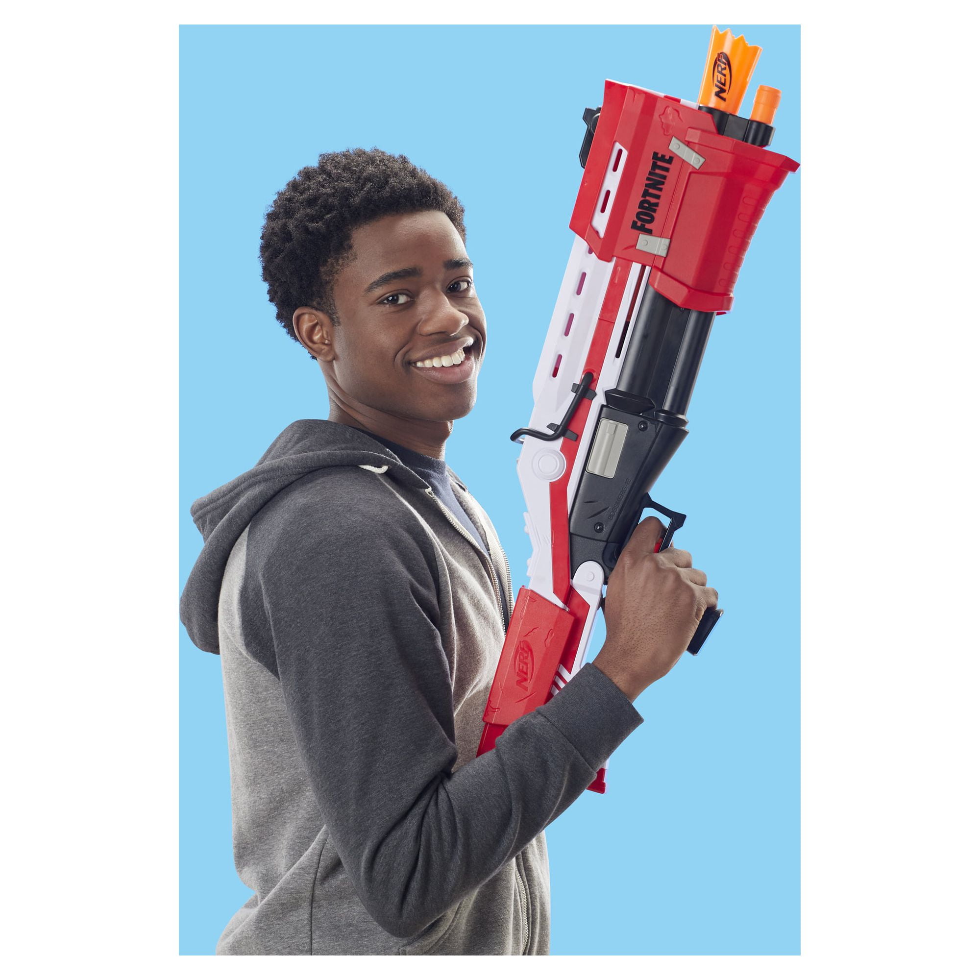 Nerf Fortnite Ts Blaster - Pump Action Dart Blaster, 8 Dardos