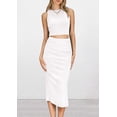thumbnail image 2 of Conjunto Coordinado PRETTYGARDEN Top Blanco y Falda Midi Talle S, 2 of 8