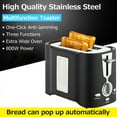 thumbnail image 3 of Toaster Maker US Standard 110V Home Stainless Steel can Toast Two Pieces Breakfast Bread Sandwich Light Food Maker, 3 of 6