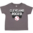 thumbnail image 3 of Inktastic Cleveland Rocks with Baseball Boys or Girls Toddler T-Shirt, 3 of 5