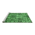 thumbnail image 2 of Ahgly Company Machine Washable Indoor Rectangle Persian Emerald Green Traditional Area Rugs, 7' x 9', 2 of 4