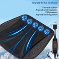 thumbnail image 4 of Electric Cooling Car  Cushion, 3 Speed Adjustable Car Ventilated  Cushion Quick Cooling Discharge Washing  For Home, 4 of 8