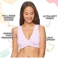 thumbnail image 2 of Lamaze Maternity & Nursing Cotton Spandex Comfort Sleep Bra, Sizes S-2X, 2 of 6