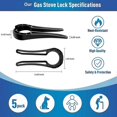 thumbnail image 5 of unique 5Pcs Gas Stove Knob Lock For Child Safety, Proof Oven Knobs Covers Lock For Kids Pets Safety, 5 of 5