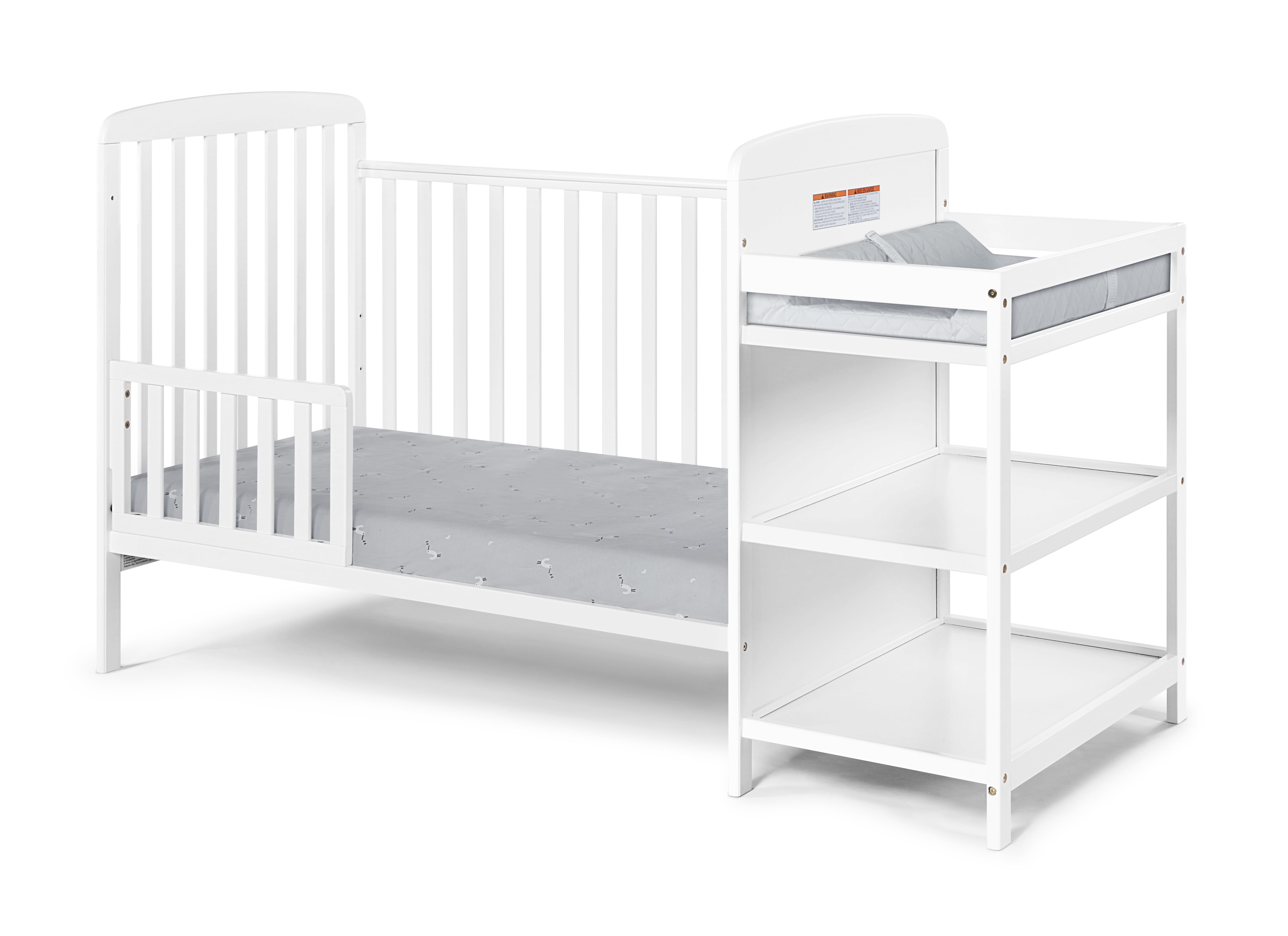Suite Bebe Ramsey Crib & Changer Combo, White