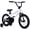Pure White, variant on Vollsch BMX Style Kids Bike for 2-8 Years Old Boys Girls 16 Inches Toddlers Bicycle with Coaster Brake Training Wheels, Black