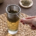 thumbnail image 2 of Large Tea Strainer Fine Mesh Strainer For Kitchen Stainless Steel Cocktail Sieve Food Sifters Liquid Strainer Cup Strainer For Loose Leaf Tea For Home Office, 2 of 8
