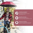 thumbnail image 4 of Parapluie Portable Mains Libres - Protection Solaire et Pluie pour Pêche, Course, Kayak et Aventures en Plein Air - Rouge, 4 of 5