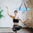 thumbnail image 1 of HAMPPLIES Yoga Mat Band Purple Cotton Eyelet Design For Pilates 1Pcs, 1 of 8