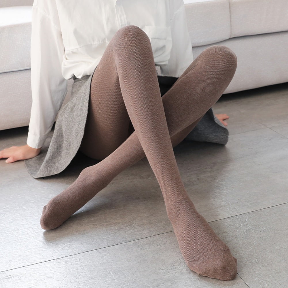 Comfortable Women Infinity Show Thinness High Elasticity Warm Cotton Tights  Stockings And Pantyhose Stirrup Leggings IVORY 