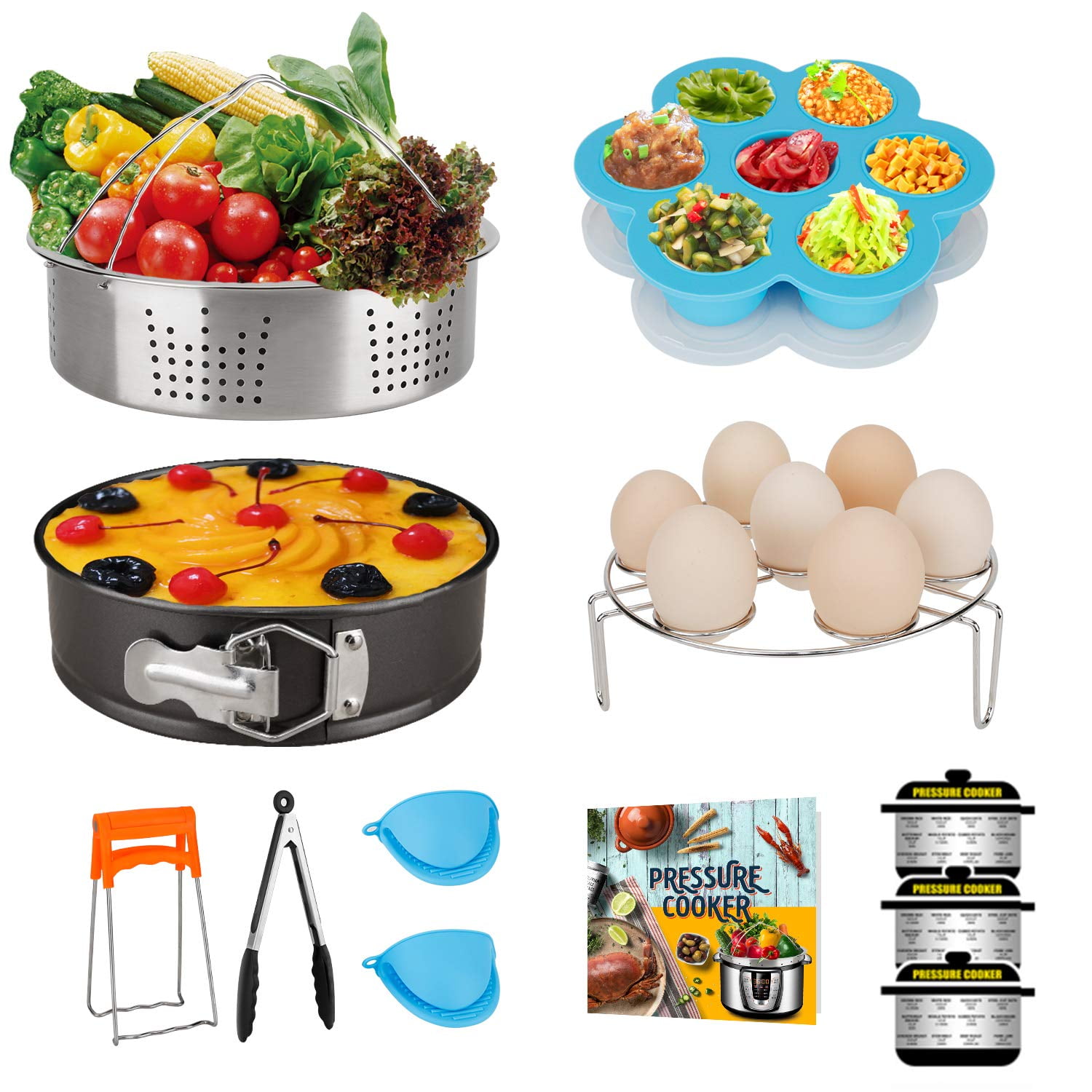 Pressure Cooker Accessories Set, Compatible with Instant Pot 6 Qt, 8