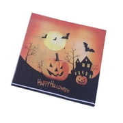 20 Sheets Halloween Bat Pumpkin Printing Napkin Disposable Paper Towels Napkins Halloween Party Supplies