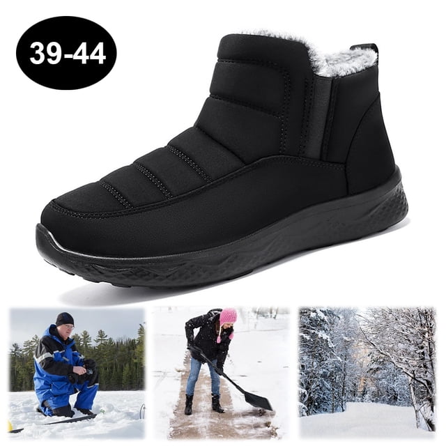 Zapatos Fondo Plano Botines Sin Cordones Unisex Impermeables para Aventuras Al Aire Libre